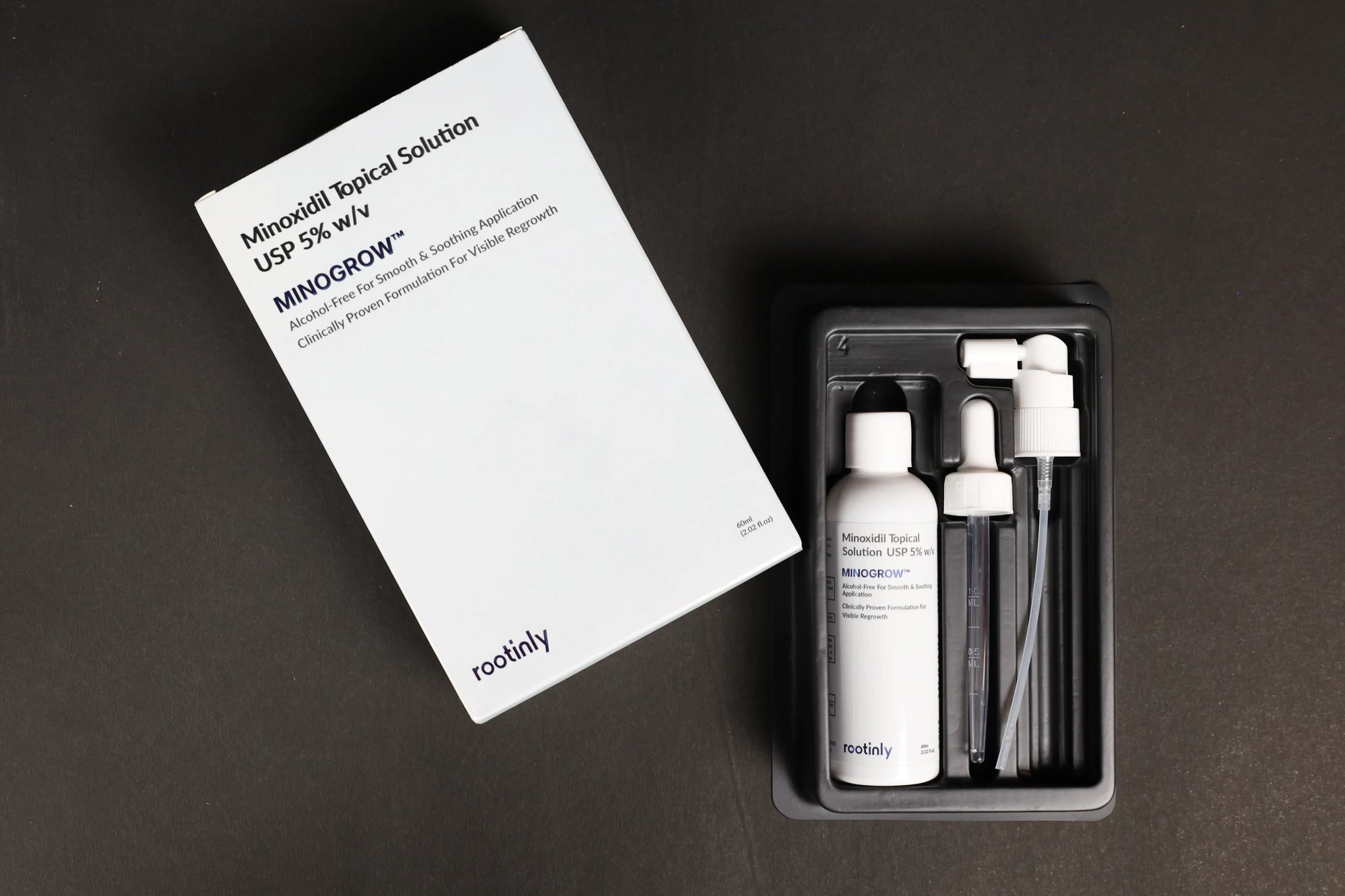 Minoxidil 5% Alcohol Free Hair Growth Serum For Visible Regrowth (60ml)